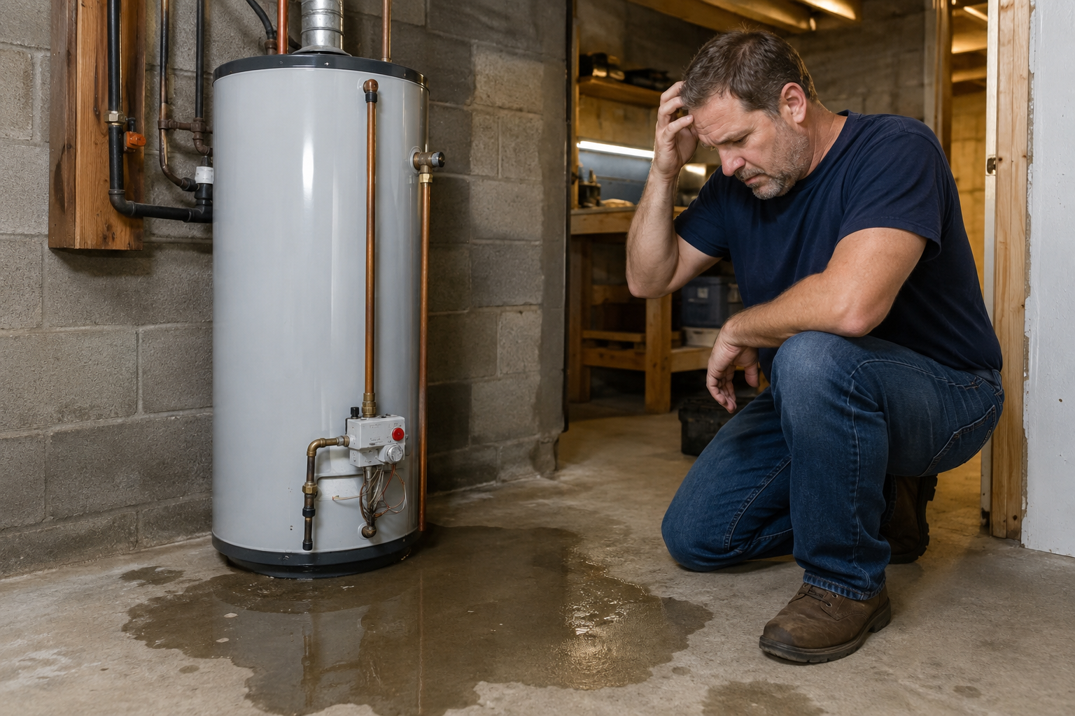 Water Heater Leaking From the Bottom; What It Means and What to Do